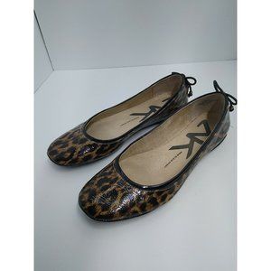 Anne Klein Sport Seana Leopard Print Ballet Flat - Size 8.5